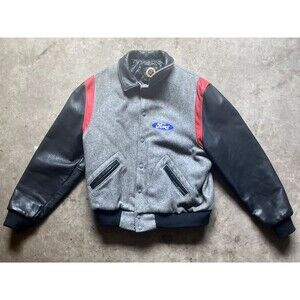 Vintage dehen varsity jacket Embroidery Size large Custom Ford motors